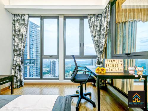 Posezení v ubytování Medini LUXURY Suite, 3min to Legoland,3BR Netflix