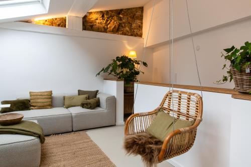 Posezení v ubytování N1Quartier