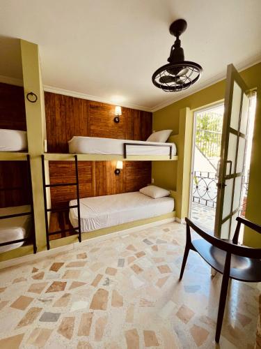 Postel nebo postele na pokoji v ubytování Peregrinos Hostel Cartagena de Indias