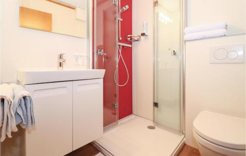 Ένα μπάνιο στο Gemuetliche Ferienwohnung