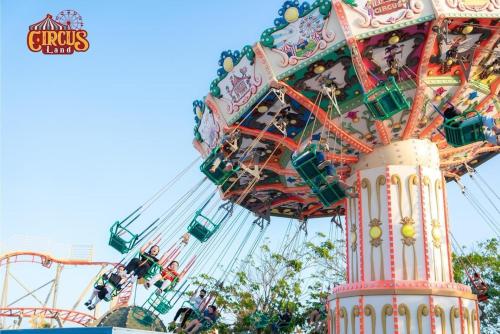 a carnival ride at the theme park at Novaworld Phan Thiết-7Days mart in Phan Thiet