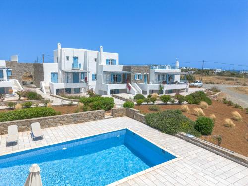 Pergola Paros Cycladic House by the Sea+Pool