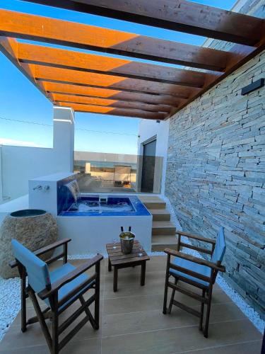 Μπαλκόνι ή βεράντα στο Poseidon Beach Hotel