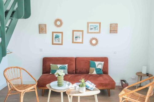 Duplex dans résidence avec piscine