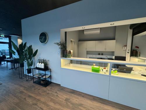Kuchyň nebo kuchyňský kout v ubytování GuestHouse Große Linde