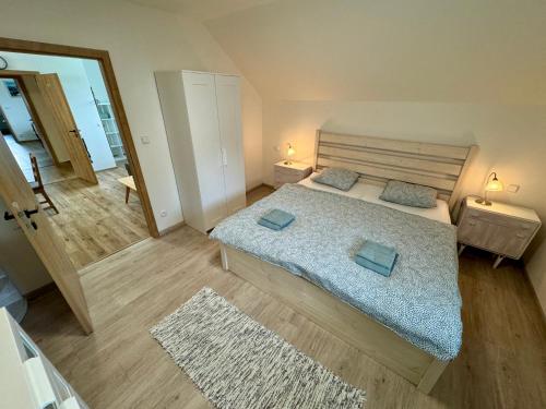 Apartmány Na Kopciにあるベッド