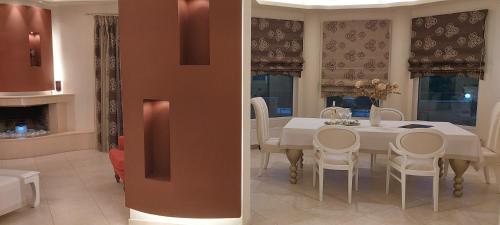 Χώρος καθιστικού στο Stella's villa