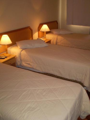Katil atau katil-katil dalam bilik di Hotel Gravataí Center