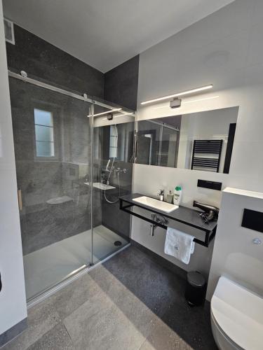 Kúpeľňa v ubytovaní Apartamenty N 25 Przy Kaponierze