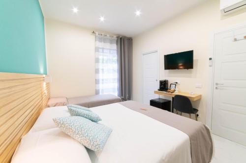 Postel nebo postele na pokoji v ubytování Mandra B&B