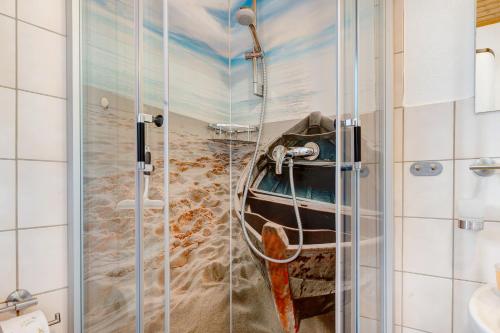 Et badeværelse på Ferienhaus Landhaus Loose