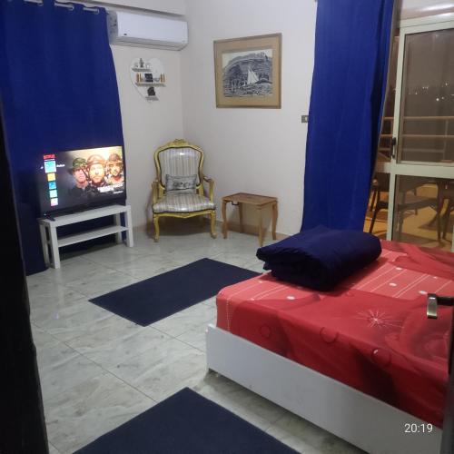 Cairo heart GEM attached to a balcony with airport view you can only book through booking app, Please contact us on our phone number provided on booking, after confirming your booking, so we can check you in, contacting us is a must, thank you