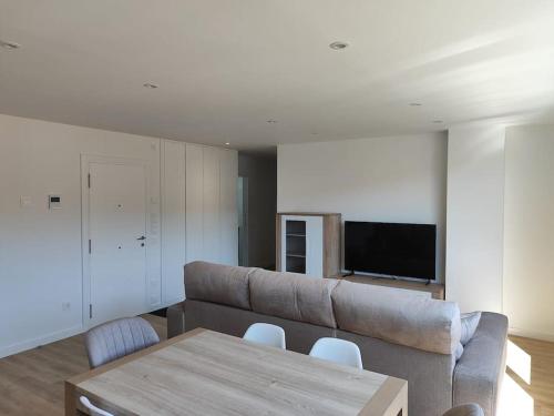 Χώρος καθιστικού στο Apartamento en Moaña Rosalía de Castro