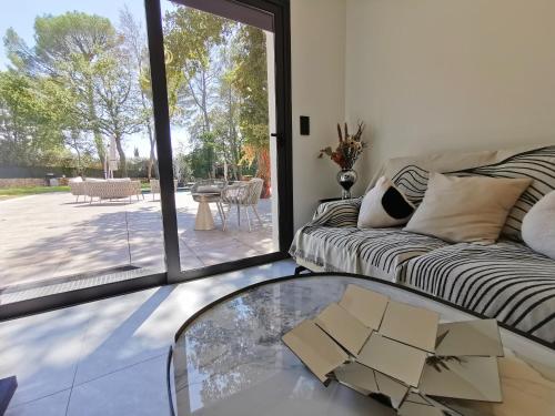 Postel nebo postele na pokoji v ubytování La brise Provençale