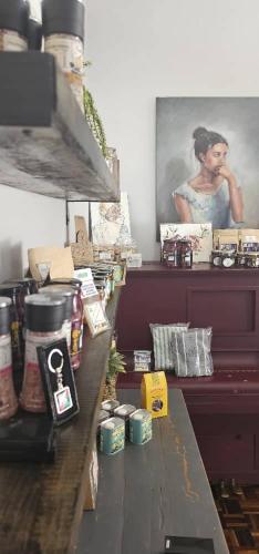 a room with a table with food on it at Noordoewer Guesthouse in Noordoewer