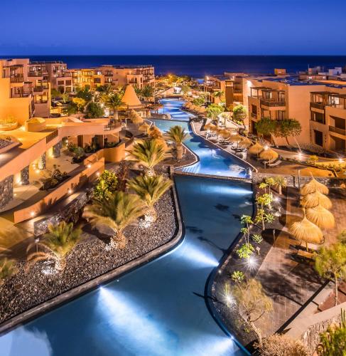 an aerial view of a resort at night at Barceló Tenerife in San Miguel de Abona