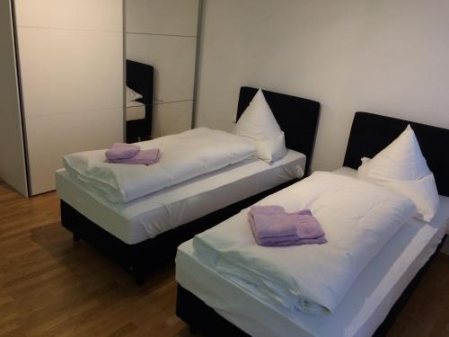 Katil atau katil-katil dalam bilik di Boardinghouse-SWB im Hirschen