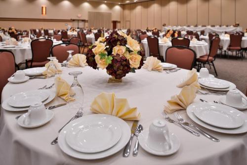 スティーブンスポイントにあるHoliday Inn Stevens Point - Convention Center by IHGの白皿・花瓶