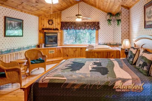 a bedroom with a large bed in a room at Southern Comfort in Sevierville