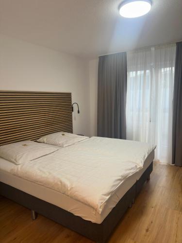 Postel nebo postele na pokoji v ubytování Dillinger Hof