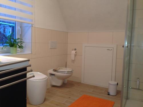 Koupelna v ubytování Ferienwohnung Hellerling