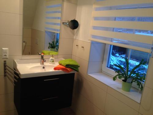 Koupelna v ubytování Ferienwohnung Hellerling