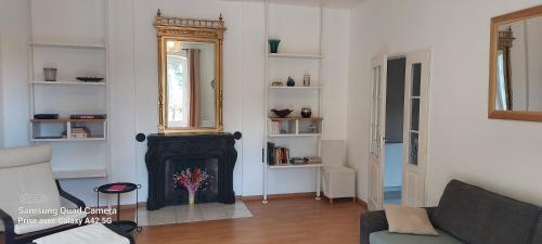 Χώρος καθιστικού στο Maison LETRAT