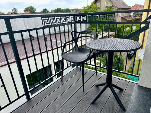A balcony or terrace at Pokoje Dziwnów Welle