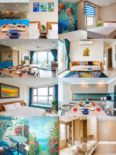 Postel nebo postele na pokoji v ubytování The Sóng Condotel in Vung Tau City - The Sóng Real Company