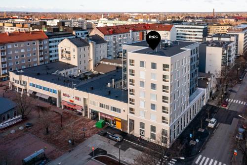 Udsigt til Pori eller udsigt til byen taget fra lejligheden