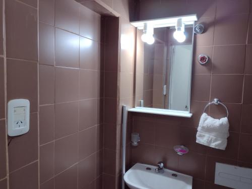 Koupelna v ubytování Aladino cabañas