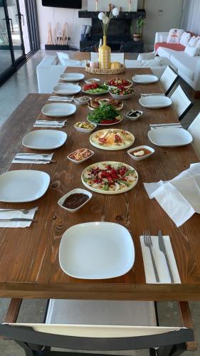 Mad i villaen eller i nærheden