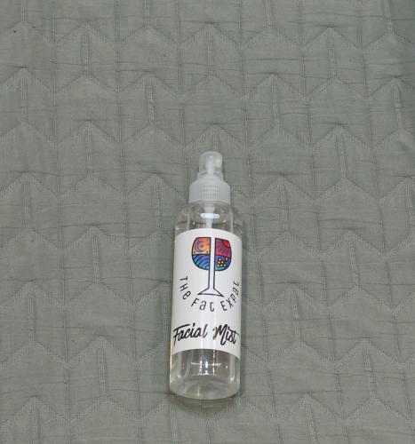 a bottle of water with a label on it at The Silhouette in Paarl