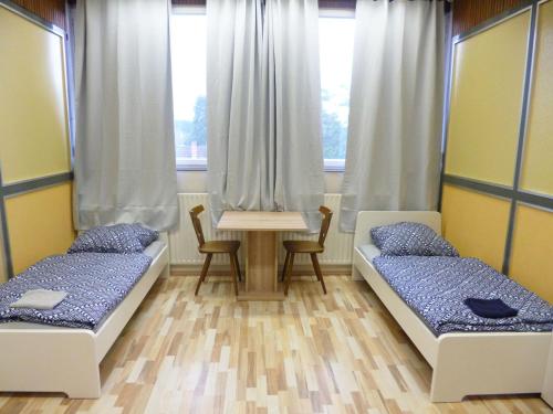 Ένα ή περισσότερα κρεβάτια σε δωμάτιο στο Nice Apartment in Vöhringen