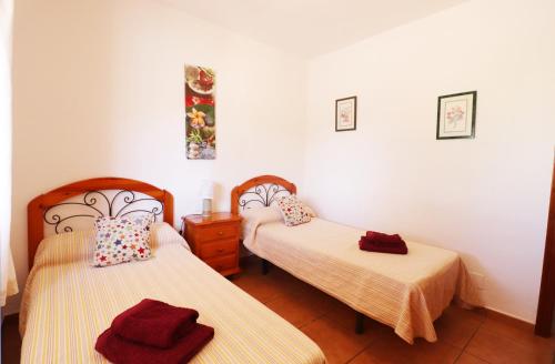 Postel nebo postele na pokoji v ubytování Villa Rocio by SpainSunRentals 1008