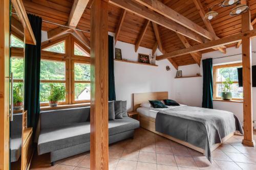 Postel nebo postele na pokoji v ubytování House of Sun