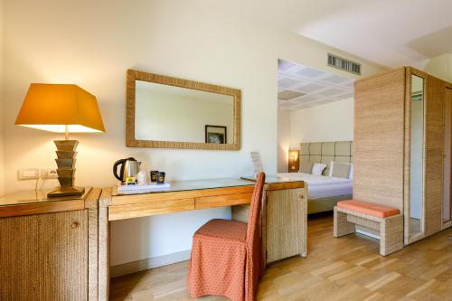 Ένα ή περισσότερα κρεβάτια σε δωμάτιο στο Hotel Arena