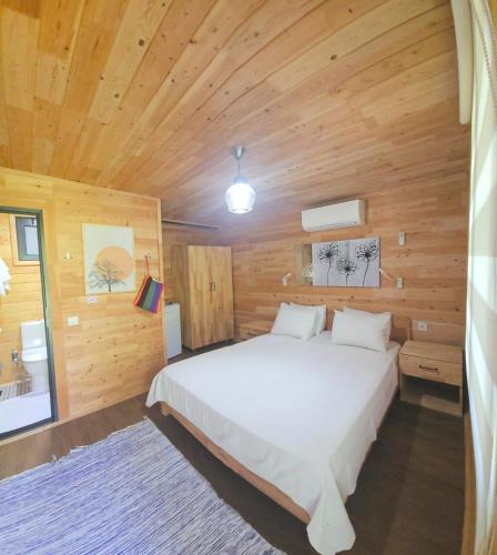 Postel nebo postele na pokoji v ubytování Baraka House