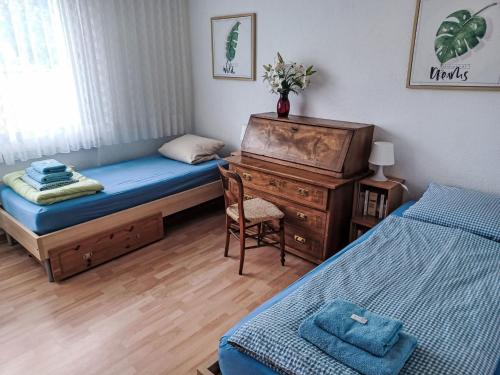 Ένα ή περισσότερα κρεβάτια σε δωμάτιο στο Apartment Lido App- 46 by Interhome