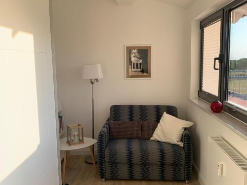 Ruang duduk di Ferienwohnung "Meerlicht - 34"