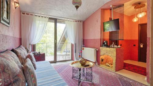 Ruang duduk di Relax in Style Boutique Villa