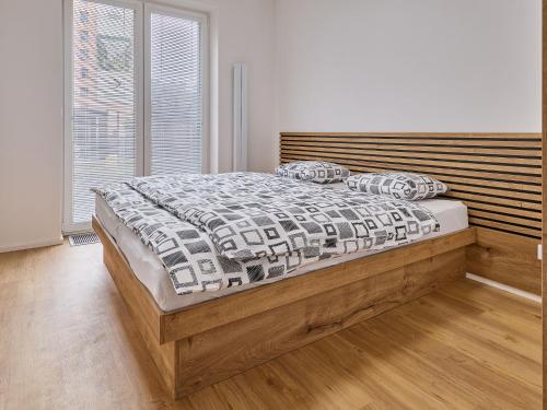 Posteľ alebo postele v izbe v ubytovaní Apartment Chic Mountain Terrace Lounge by Interhome