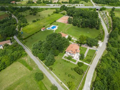 an aerial view of an estate with a house at Apartment Macini-2 by Interhome in Žminj