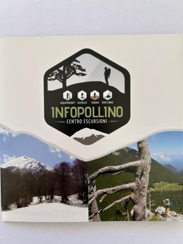 a sign for a ski resort with a picture of a mountain at SIRIS b&b - affittacamere in Chiaromonte