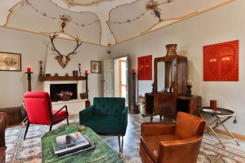 Relais Scanno Red Homeにあるシーティングエリア