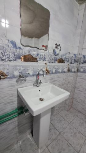 Koupelna v ubytování Shiva Homestay