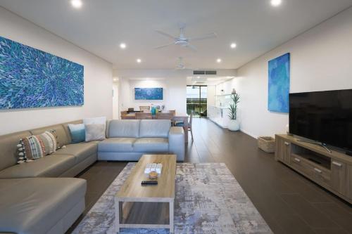 Телевизор и/или развлекательный центр в Aqua Vista 3 Bedroom luxury