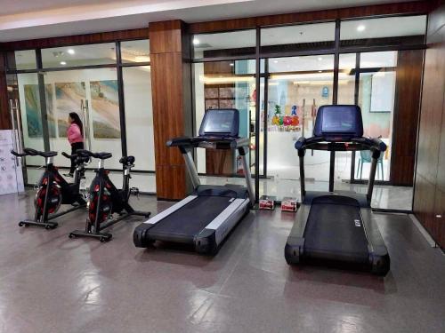 Fitness centrum a/nebo fitness zařízení v ubytování Keis Place Tagaytay