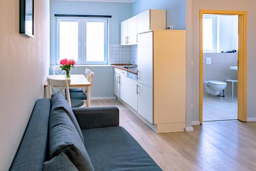 Køkken eller tekøkken på CBlue "Apartmenthaus Captain Hook"