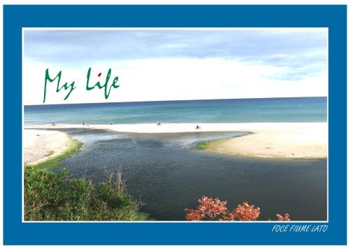 a picture of a beach with the words my life at MyLife B&B Country House in Castellaneta Marina 